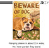Lazy English Bulldog Garden Flag - Beware of Dog House Flags Double-sided Welcome Home Flag Dogs Yard flags Small Yard Patio Lawn Decor 12 x 18 In...