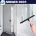 Shower Squeegee, 10-Inch Matte Black Squeegee, All-Purpose Stainless Steel Squeegee for Bathroom, Shower Doors, Mirrors, Tiles and Car Windows - 1...