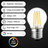 BlueStars G45 E26 Edison LED Filament Globe Bulb 120V 5W (60 Watt Equivalent), 2700K Warm White Light 550lm Non-Dimmable for Home Pendant Antique ...