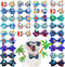 20pcs Ocean-Themed Dog Bow Ties for Small Medium Dogs, Adjustable Pet Bowtie Collar Charms,Sea Pattern Necktie for Pet Grooming (20pcs bowtie)...