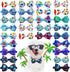 20pcs Ocean-Themed Dog Bow Ties for Small Medium Dogs, Adjustable Pet Bowtie Collar Charms,Sea Pattern Necktie for Pet Grooming (20pcs bowtie)...