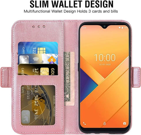 Asuwish Phone Case for Wiko Voix U616AT Wallet Cover with Tempered Glass Screen Protector and Leather Flip Credit Card Holder Stand Flower Folio P...