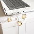 Cable Anchors for Desk Organization Gold | Premium Aluminum Cord Organizers | Charger + Cable Management Clips for Home & Office | Stylish, Sturdy...