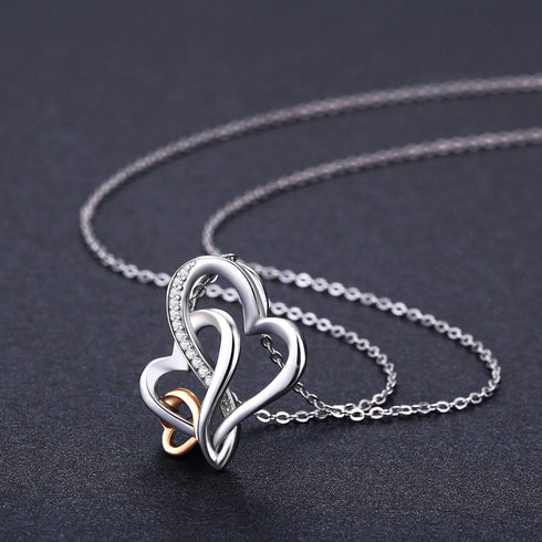 MEDWISE Three Generations Necklace for Grandma Gifts Jewelry S925 Sterling Silver Grandmother Mom Granddaughter Mother's Day Necklace Jewelry Birt...