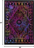 THE ART BOX Multi Purple Mandala Sun and Moon Aesthetic Wall Tapestry – Celestial Cotton Wall Hanging for Bedroom Indie Decor...