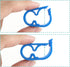 5 Pcs Plastic Tubing Clamps, 1/4" - 1/2" Tube O.D. Adjustable Tube Clamp Shut Off Hose Clamp, Laboratory Pinch Valve Flow Control Hose Clamp?Blue?...
