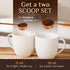 Orblue Premium Coffee Scoop Set - 1 Tbsp (15ml) & 2 Tbsp (30ml) Measuring Tablespoon - Stainless Steel Coffee Measuring Spoon and Scooper with Lon...