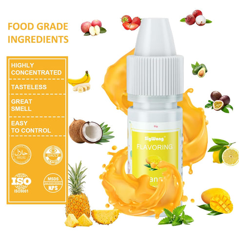 Food Flavoring Oil, 24 Liquid Lip Gloss Flavoring Oil - Concentrated Candy Flavors for Lip Balm, Baking, Cooking, Soap and Slime Making - Water & ...