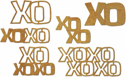 XOXO Hugs and Kisses Metal Cutting Dies for Card Making, Paper Embossing Die Cuts Kit Templates, Storage Pockets Supplies, Photo Frame Album DIY S...