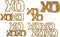 XOXO Hugs and Kisses Metal Cutting Dies for Card Making, Paper Embossing Die Cuts Kit Templates, Storage Pockets Supplies, Photo Frame Album DIY S...