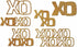 XOXO Hugs and Kisses Metal Cutting Dies for Card Making, Paper Embossing Die Cuts Kit Templates, Storage Pockets Supplies, Photo Frame Album DIY S...