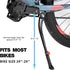 Bike Kickstand for 24-29 inch Bicycles, Aluminum Alloy Adjustable Bike Stand with Button-style Latch, Suitable for Mountain Bike, Road Bike, Hybri...