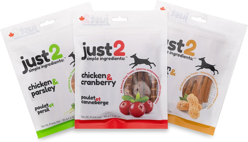 Chicken & Peanut Butter - 2.82 oz - Dehydrated Dog Treats, Only 2 Ingredients, All Natural, Reward & Training, This & That Canine Co....