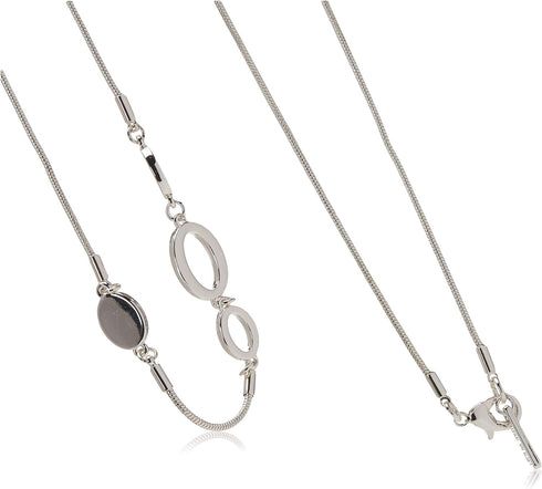 Nine West Silver Tone Long Strand Necklace, 42"...