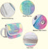 Jessica Simpson Fluffy Cute Vegan Leather Crossbody Bag Mini Coin Purse Wallet (Fuzzy Rainbow)...