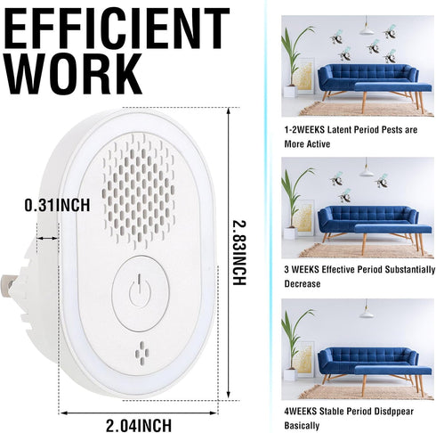 10 Pack Ultrasonic Pest Repeller Mouse Repellent Electronic Pest Repellent Plug in Indoor Mosquito Rodent Repellent Devices for Insect Bug Roach M...