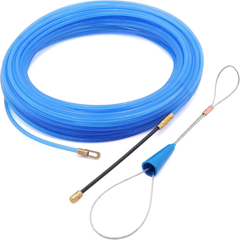 65 Feet Fish Tape Wire Puller Through Wall, Electrical Fish Tape Pull Push Kit...