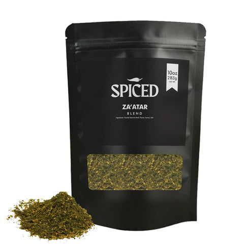 SPICED Za'atar Spice Blend, 10 Oz of Zaatar Seasoning Mix in Closable Bag, Great for Flatbreat, Hummus, Vegetable, Chicken Rubs and Salad Dressing...