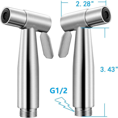 Handheld Bidet Sprayer for Toilet,Portable Pet Shower,Toilet Water Sprayer Seat,Bidet Attachment,Bathroom Stainless Steel Spray for Personal Hygie...