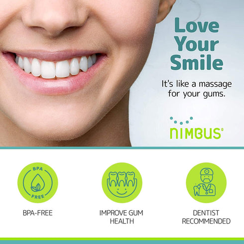 NIMBUS Extra Soft Toothbrushes (Regular Size Head), Periodontist Design Tapered Bristles for Sensitive Teeth & Receding Gums (5 Pack, Colors May V...
