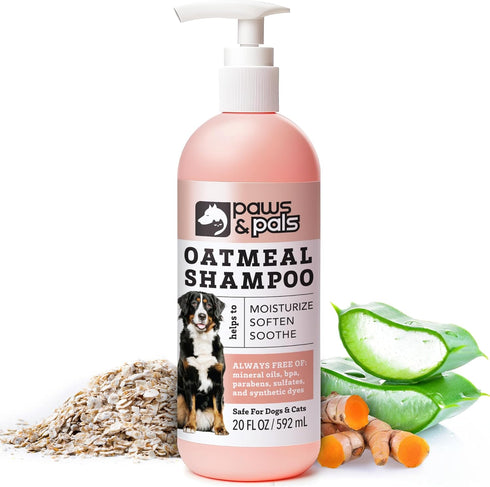 6-in-1 Dog Shampoo and Conditioner for Itchy Skin, Made in USA - 20oz Vet Formula Natural Medicated Best for De-Shedding, Itch Relief, Smelly Odor...