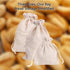 2Pcs Linen Bread Bags, 6” x 8” Reusable Bread Bags for Homemade Bread Sourdough Small Drawstring Bags Reusable Produce Bags Washable Muslin Bags w...