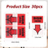 1500pcs/30 Packs Sign Here Tabs, Sign Here Stickers with Arrow Symbols, Sign Here Sticky Notes Arrow Tabs Sign Here Flags for Reminder Office Scho...