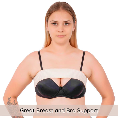 ikido Post Surgery Breast Implant Stabilizer and Compression Band, Breast Augmentation and Reduction Strap, Chest Belt, Sports Bra Support Strap B...