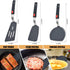 Silicone Spatula Turner Set of 3, Beijiyi 600°F Heat Resistant Cooking Spatulas for Nonstick Cookware, Large Flexible Kitchen Utensils BPA Free Ru...