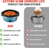 Slow Cooker Divider Silicone Liners, 7 Qt & Slow Cookers Compatible, Cook Two Dishes At Once - Easy Cleanup Dishwasher, Bpa Free 7 Quart Liners Bl...