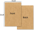 5 x 7 Craft Blank Kraft Cardstock, 50 Pcs Thick Paper - 80lb Flat Cards Stock Printer Paper for DIY Invitations, Notes, Greetings, Table Cards - W...