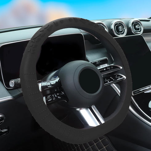 Car Steering Wheel Cover,Anti-Slip Silicone Automotive Steering Wheel Covers with Soft Elasticity,13-15 Inch Universal Steering Wheel Protector Ca...