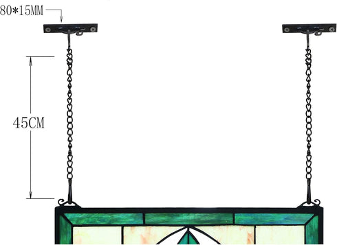 Yolic 45cm Length Hanging Chain for Tiffany Stained Glass Window Panels...