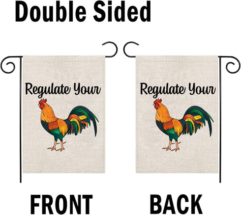 Women's Rights Garden Flag Regulate Your Cock Garden Flag Abortion Right Porch Flag Feminist Porch Decor (Regulate Your Cock F)...