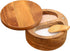 Multi-Use Spice Box, Acacia Wood Salt and Pepper Cellar with Magnetic Swivel Lid and Mini Spoons, 2-Compartment Container, Kitchen decor, 4.76"...