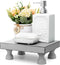Decorative Wood Riser for Display : Modern Farmhouse Pedestal Stand for Home & Kitchen Decor and Stylish Soap Stand for Sink - Rustic Bathroom Cou...