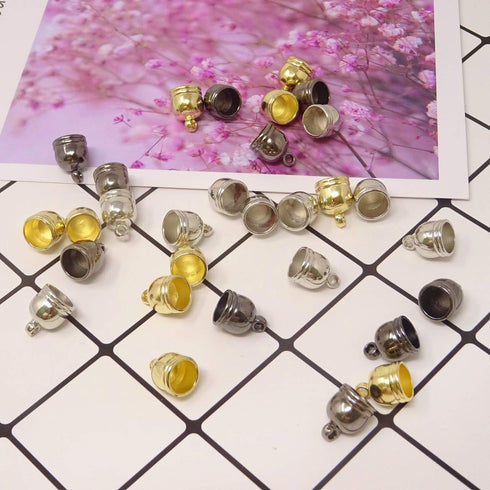 Honbay 30PCS Leather Cord End Caps for Jewelry Making and Craft Projects...