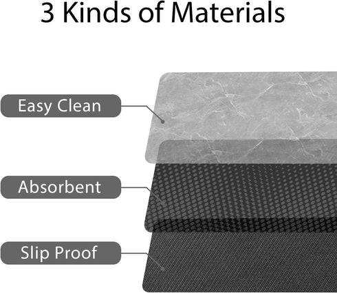 Coffee Maker Mat For Countertops, 19" x13" Golener Coffee Dripper Mats,Coffee Machine Pads,Absorbent, Washable,Reversible Microfiber Dish Drying M...