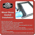 Midwest Hearth Wood Stove Replacement Gasket for Woodburning Stoves - Graphite Impregnated Fiberglass Gaskets (1/2" x 84" Rope)...
