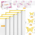 XIRTAIOV 20 Sheets Flower Wrapping Paper, Waterproof Floral Bouquet Wrapping with 3D Butterflies and Greeting Cards, Florist Supplies Packaging Pa...