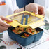 Bento Box Adult Lunch Container with Utensils, 37 OZ/1100 ML Lunch Box 2 Compartment Food Container for Men Women, Portable Salad Container with S...