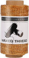 Jupean Waxed Thread, 150m /164Yards Medium Coffee Leather Waxed Thread, Leather Sewing Threads, Hand Stitching Threads for Hand Sewing, Bookbindin...