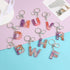 20pcs Lobster Claw Clasps Keychain for Jewelry Making,Metal Lobster Clasp Lobster Claw Clasps Hook with Flat Split Keychain Ring with Swivel Trigg...