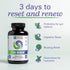Zhou 3 Day Renew Digestive Health Reset, Bloating Aide, Alpha-Galactosidase, Probiotics, Electrolytes, 27 Veg Caps...