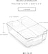 BINO | Stackable Storage Bins, Large - 2 Pack | THE STACKER COLLECTION | Clear Plastic Storage Bins | Built-In Handles | BPA-Free | Containers for...