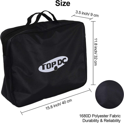 TOPDC 15.7"x12.6" Tools Cable Bag, Jumper Cable Bag, Storage & Organizer for Cables, Cords, and Hoses Including EV Charging Cables for Electric Ve...