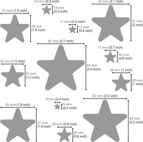 Aleks Melnyk No.206 Metal Stencil for Jewelry, Shape Earring Star Cutouts Stencil, Lapidary Template for Cabochons, Jewelry making Templates, Brac...