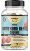 Hawthorn Berry 5:1 Extract, 3000mg per Capsule, Promotes Healthy Immune Support & Circulation, Powerful Antioxidants, 120 Veg Cap, Organic Hawthor...