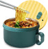 Microwave Ramen Bowl Set Ramen Cooker with Handles Noodle Bowls with Lid and Chopsticks Stainless Steel Liner Dishwasher Safe for Home Office Coll...