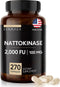 Nattokinase Superfood Supplement - Recommended 2000 FU Dose - 270 Vegan Capsules - 9 Months Treatment...